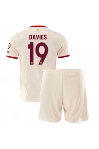 Bayern Munich Alphonso Davies #19 Babytruitje 3e tenue Kind 2024-25 Korte Mouw (+ Korte broeken)